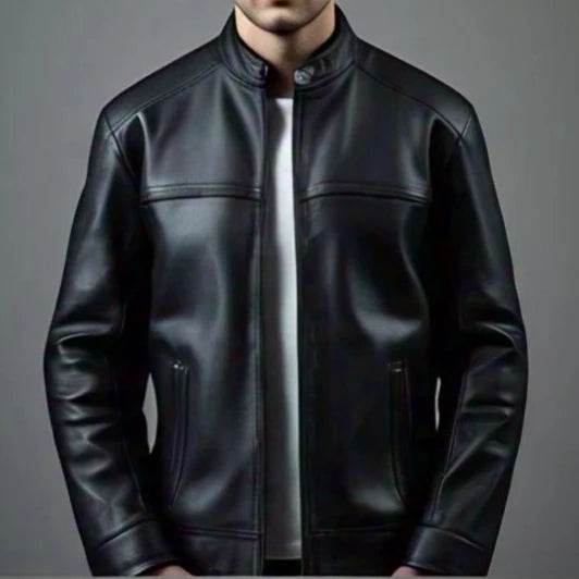 Bold Black Leather Jacket | Command Attention - Leathers Wear