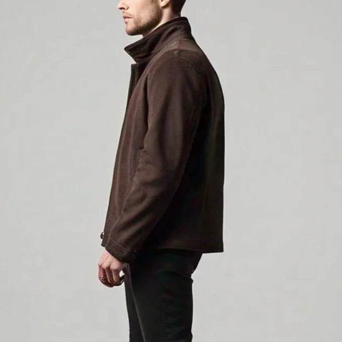 Brown Suede Leather Jacket - Leathers Wear